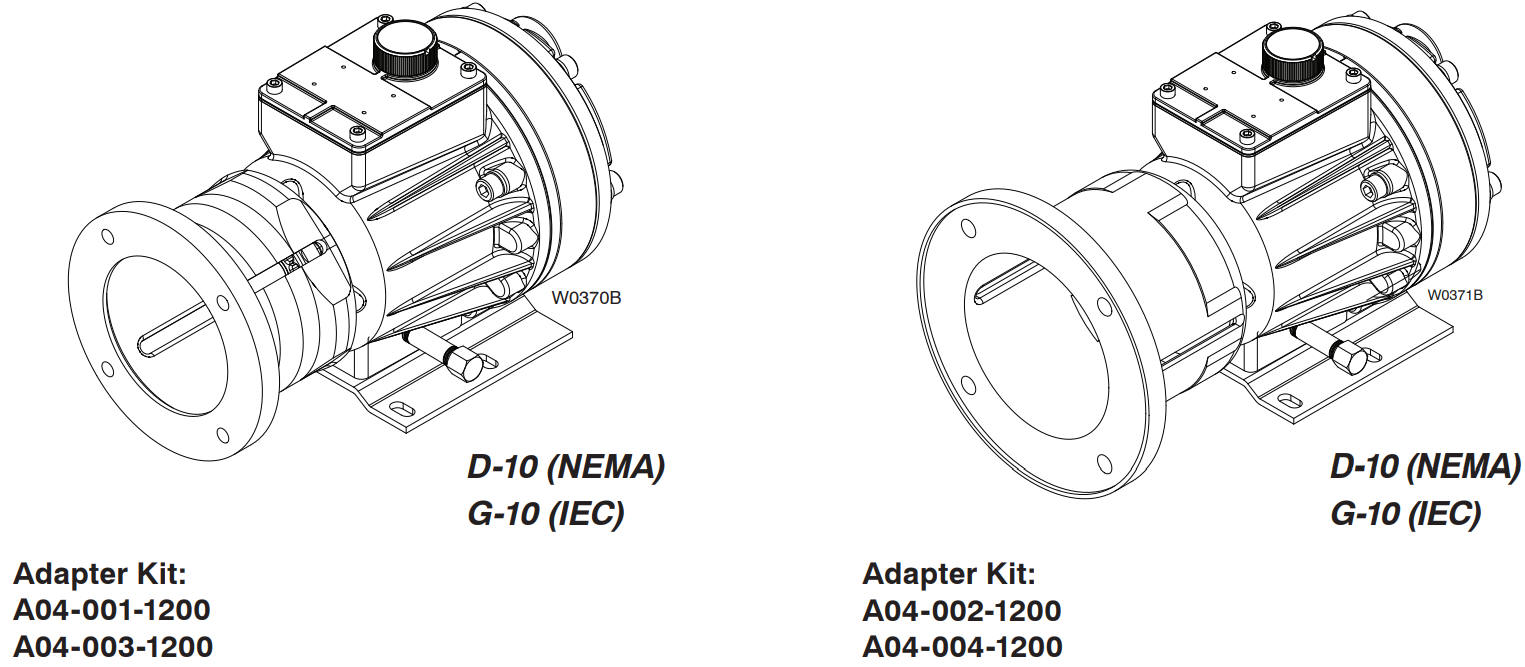 Model D10 Hydra-Cell Pro Pump and Motor Adapter
