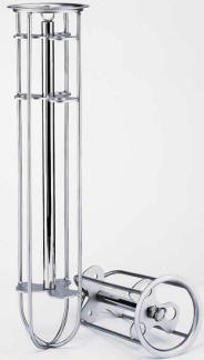 Positioner keeps filter bag expanded and enables insertion of magnets